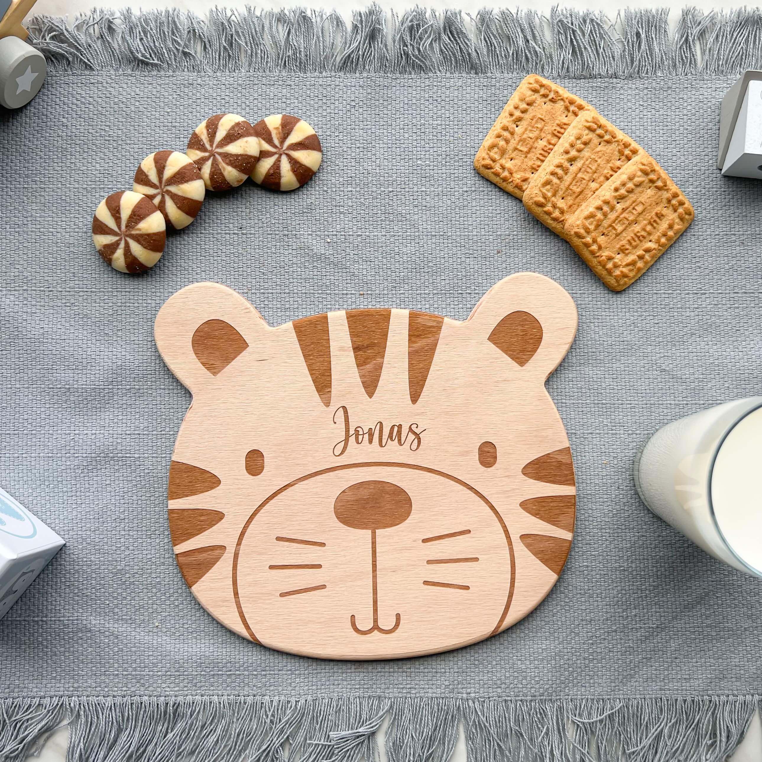 Tiergesicht Frühstücksbrettchen