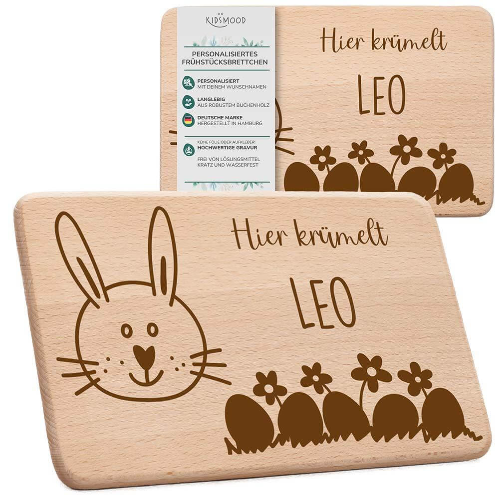 frühstücksbrettchen mit gravur motiv für kinder