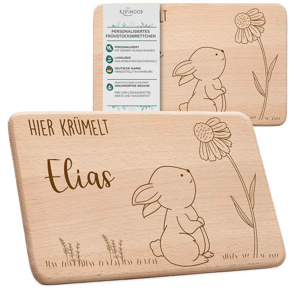 handgefertigtes frühstücksbrettchen aus holz