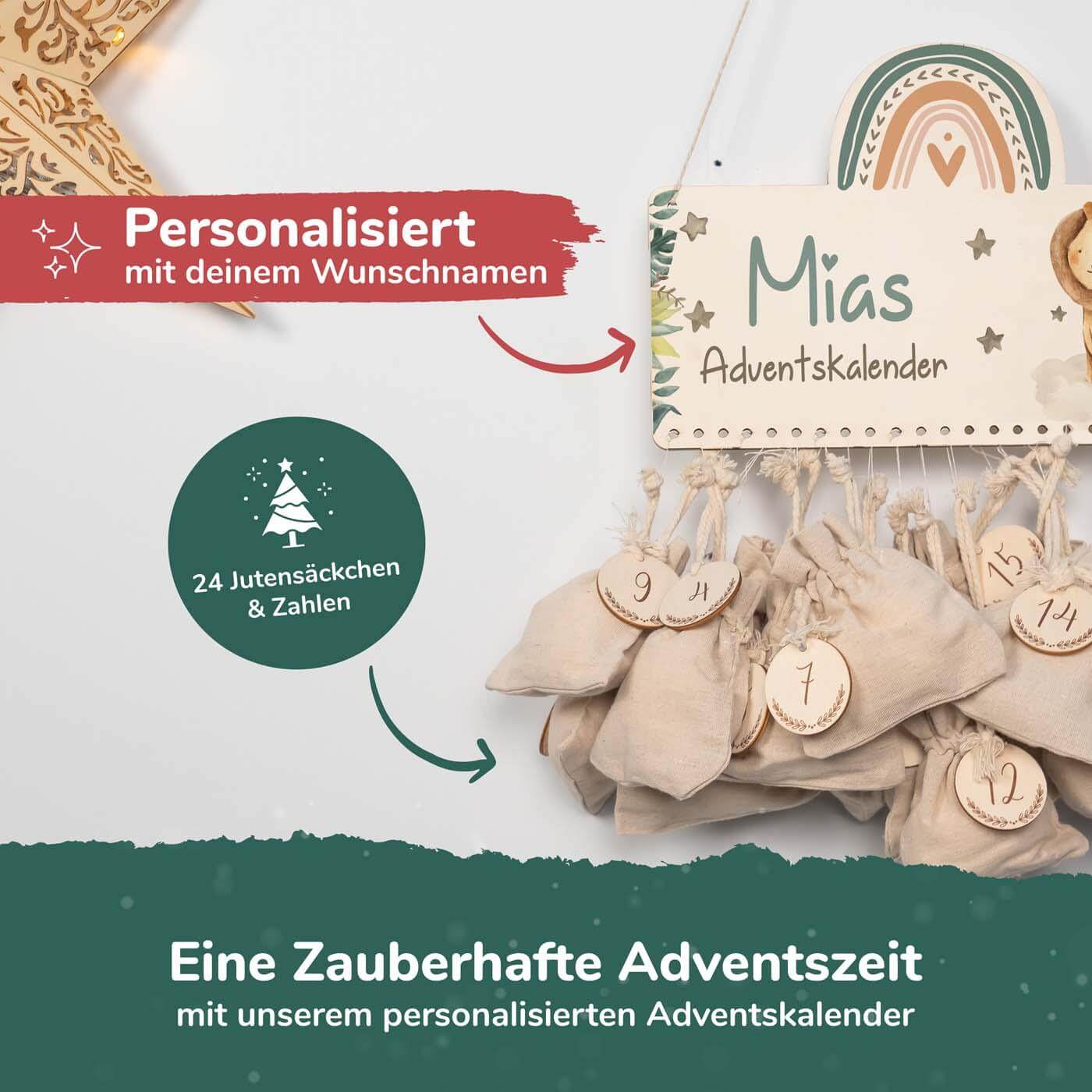 Personalisierte Adventskalender Löwe