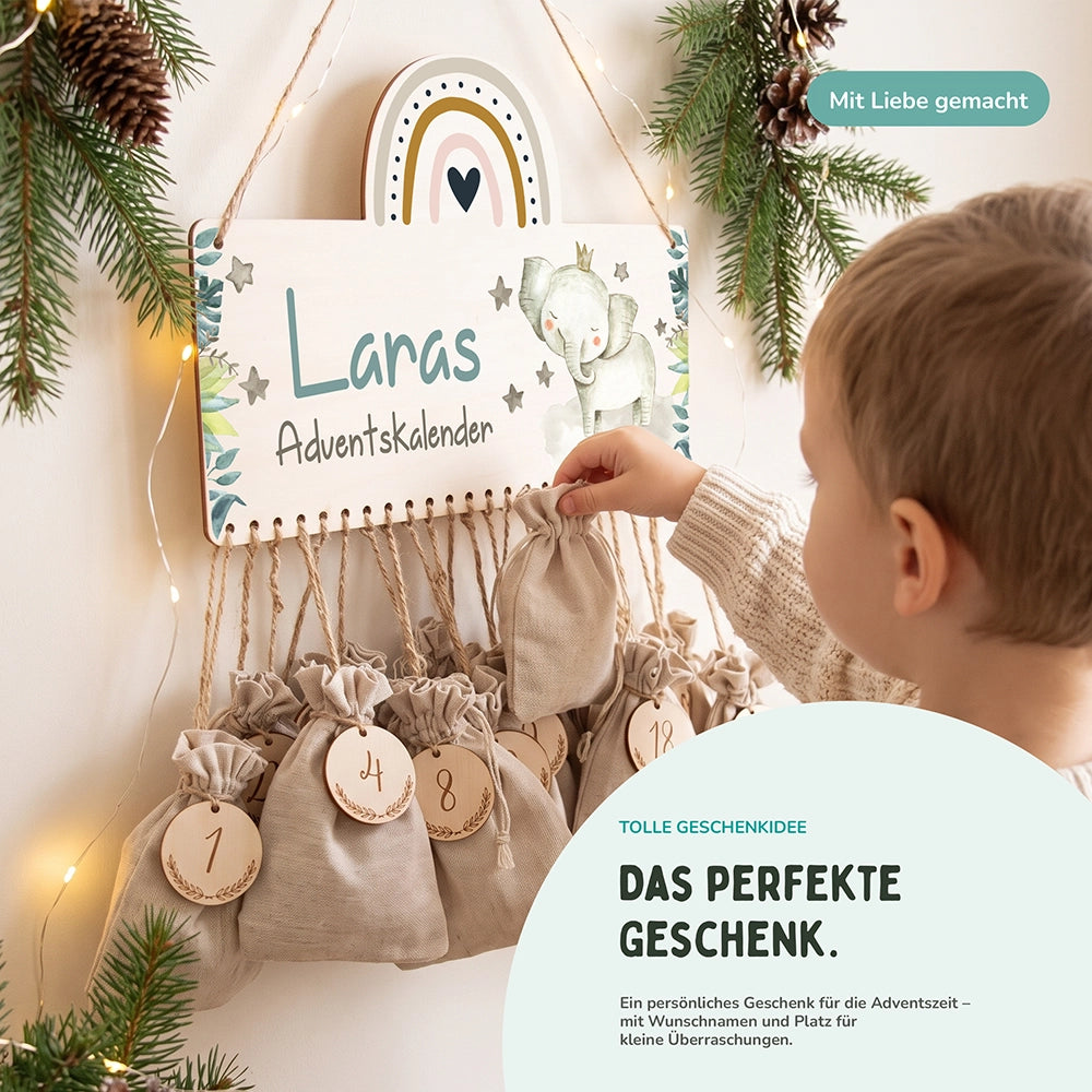 Adventskalender Kinder - Elefant
