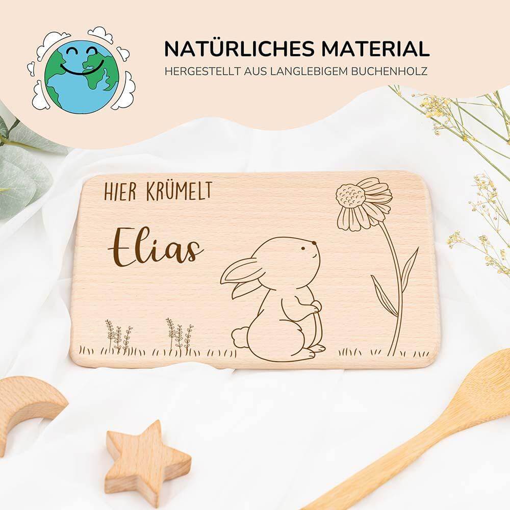 hochwertiges frühstücksbrettchen mit gravur personalisiert