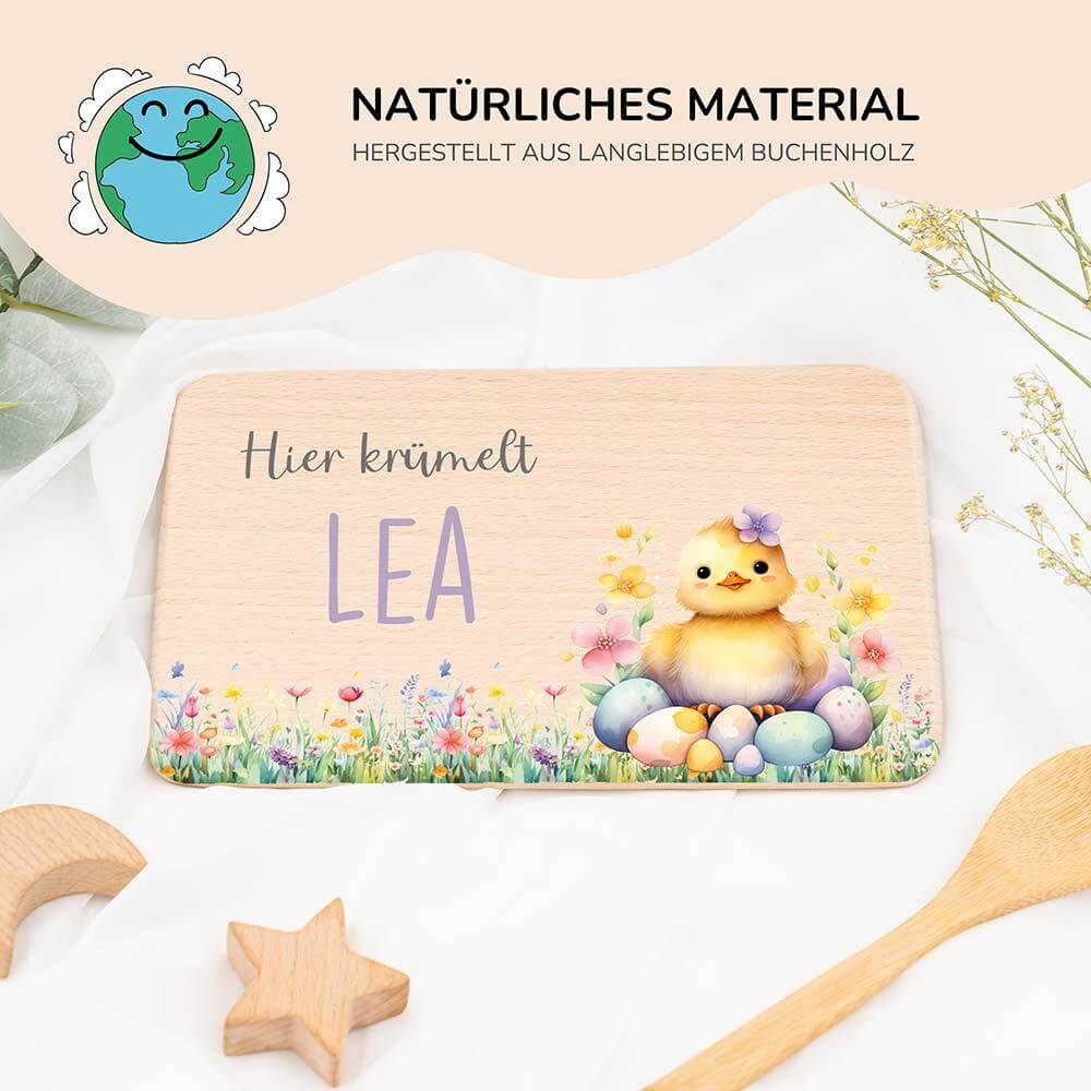 handgefertigtes frühstücksbrettchen aus holz