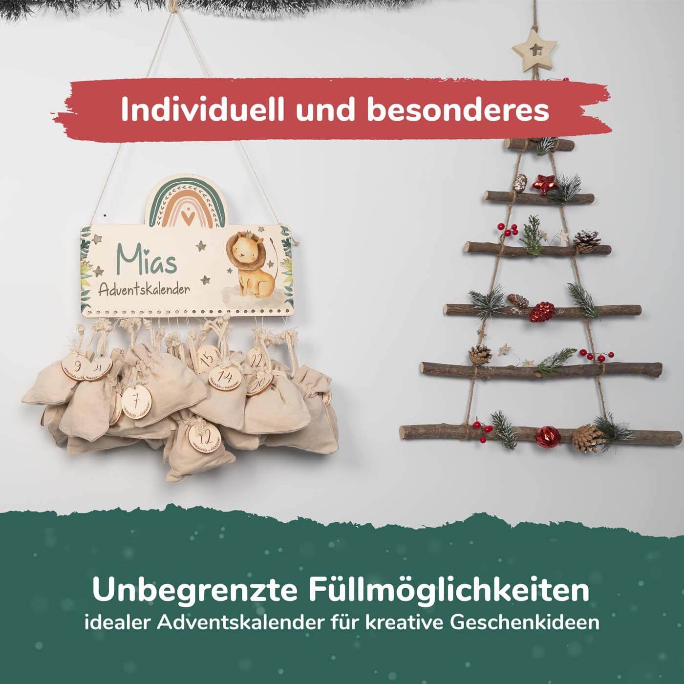 Personalisierte Adventskalender Löwe