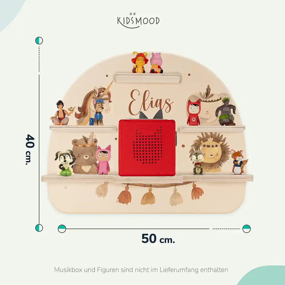 Kinderzimmer Bundle Tonieregal und Nachtlicht - Bär mit Löwe