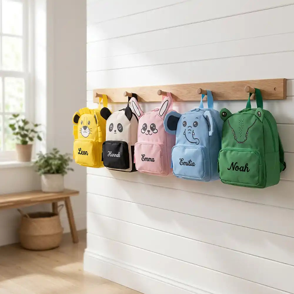 Personalisierter Kinderrucksack Hase, für Kita, Krippe und Kindergarten