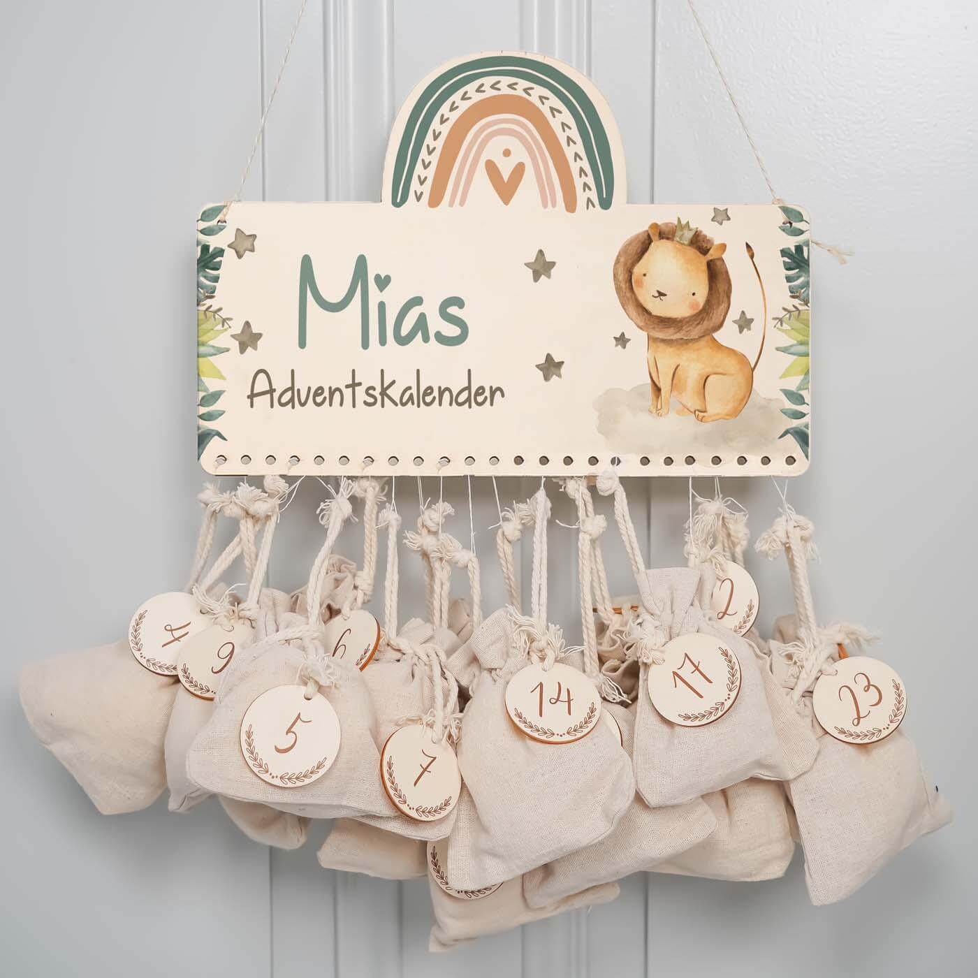 Personalisierte Adventskalender Löwe