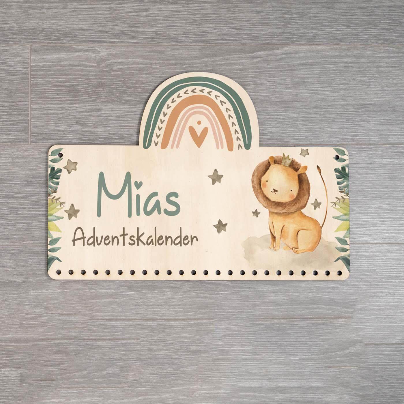 Personalisierte Adventskalender Löwe
