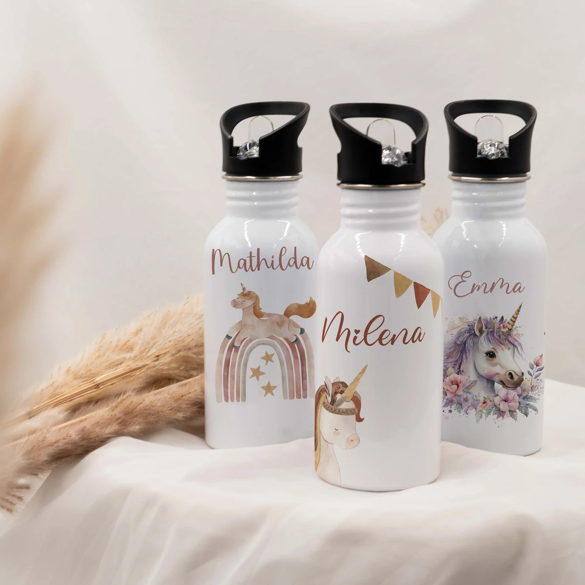 Trinkflasche Kinder Edelstahl - Einhorn
