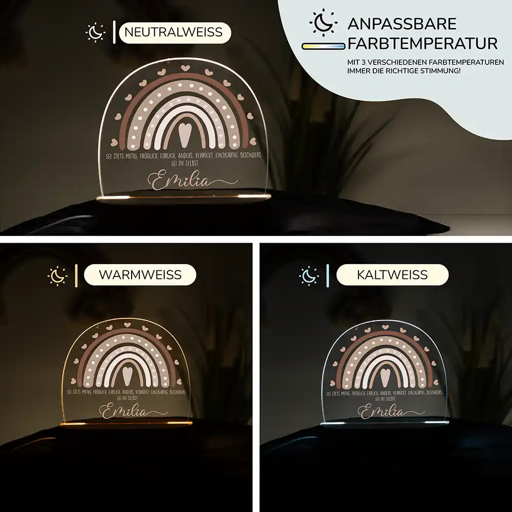 Kinderzimmer Bundle Tonieregal und Nachtlicht - Regenbogen