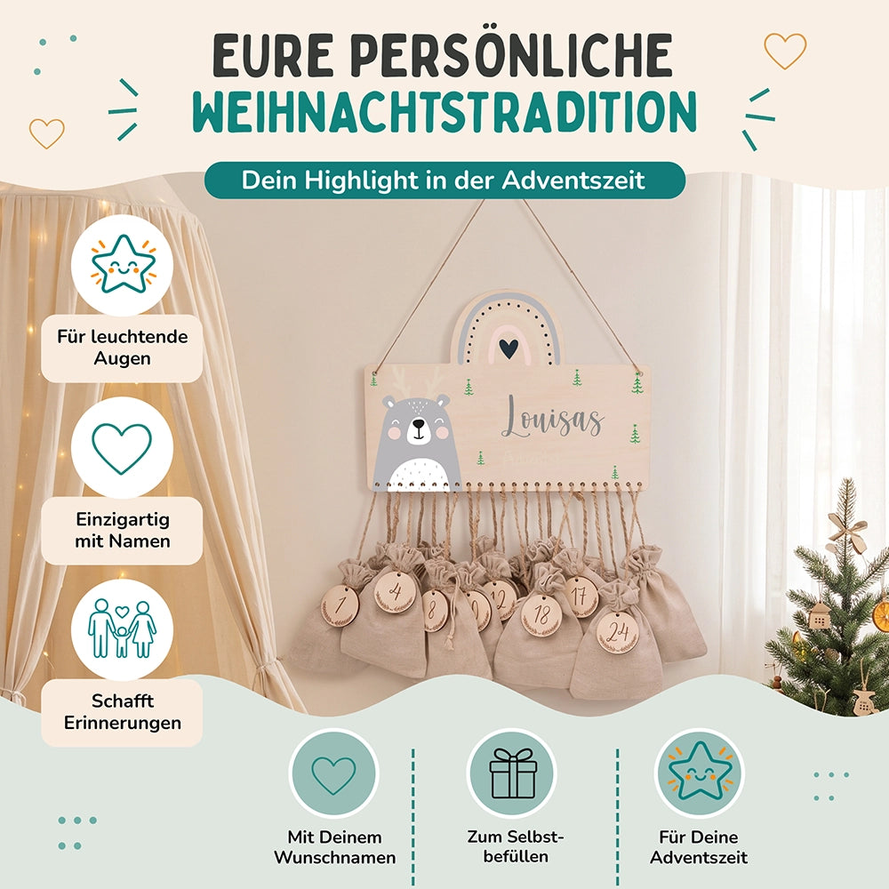 Adventskalender Kinder - Rehntierchen