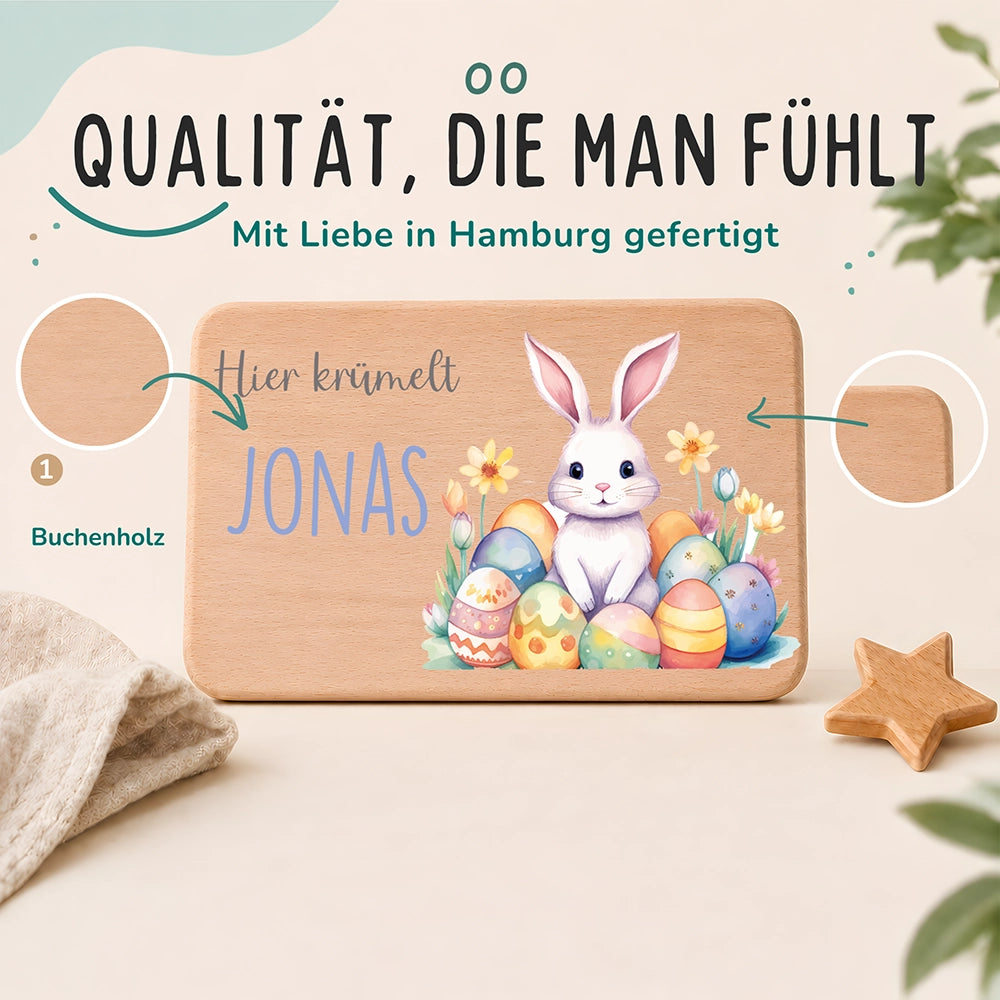 Frühstücksbrettchen Holz personalisiert