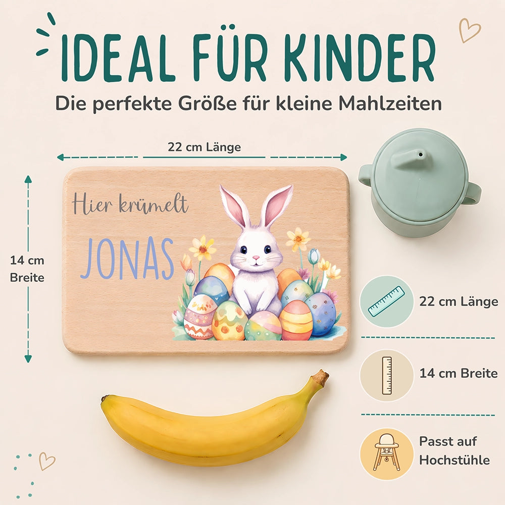 Frühstücksbrettchen Holz personalisiert