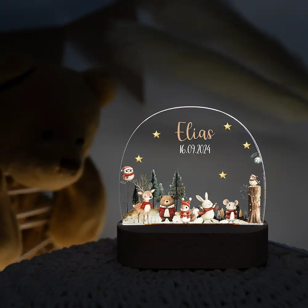 Nachtlicht Kinder personalisiert Weihnachten - Weihnachtsfreude