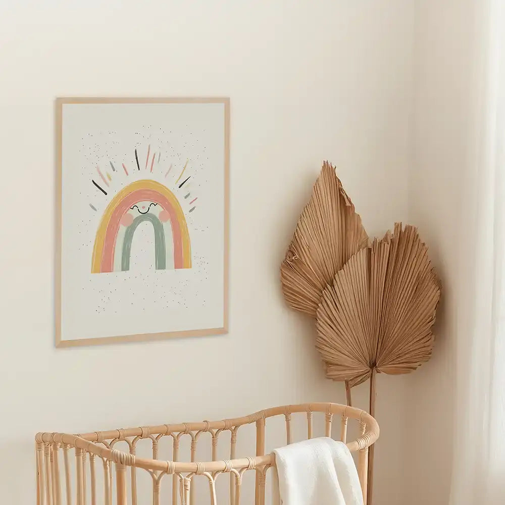 Poster 3er-Set - Einhorn, Regenbogen & Motivation fürs Kinderzimmer