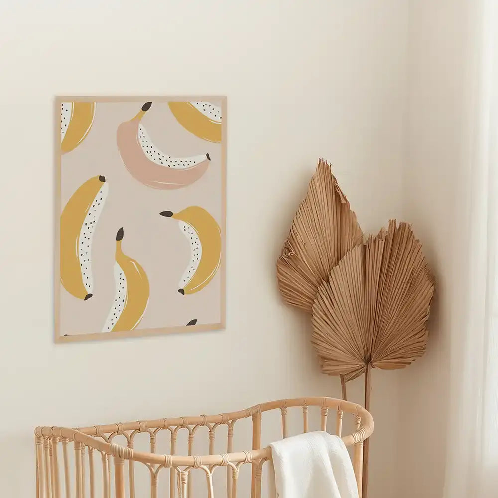 Poster 3er-Set - Orangen, Schwan & Bananen fürs Kinderzimmer