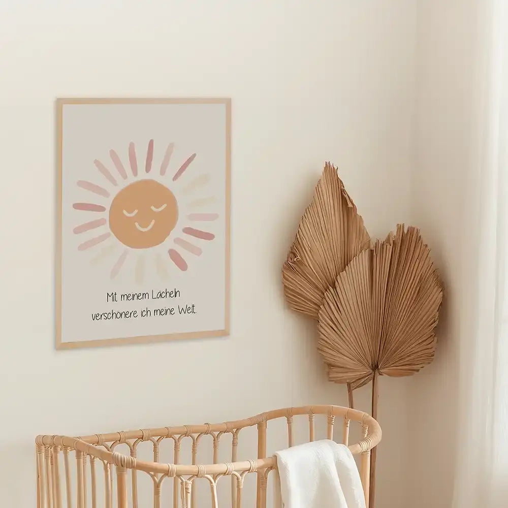 Poster 3er-Set - Gänseblümchen, Reh & Sonnenschein fürs Kinderzimmer