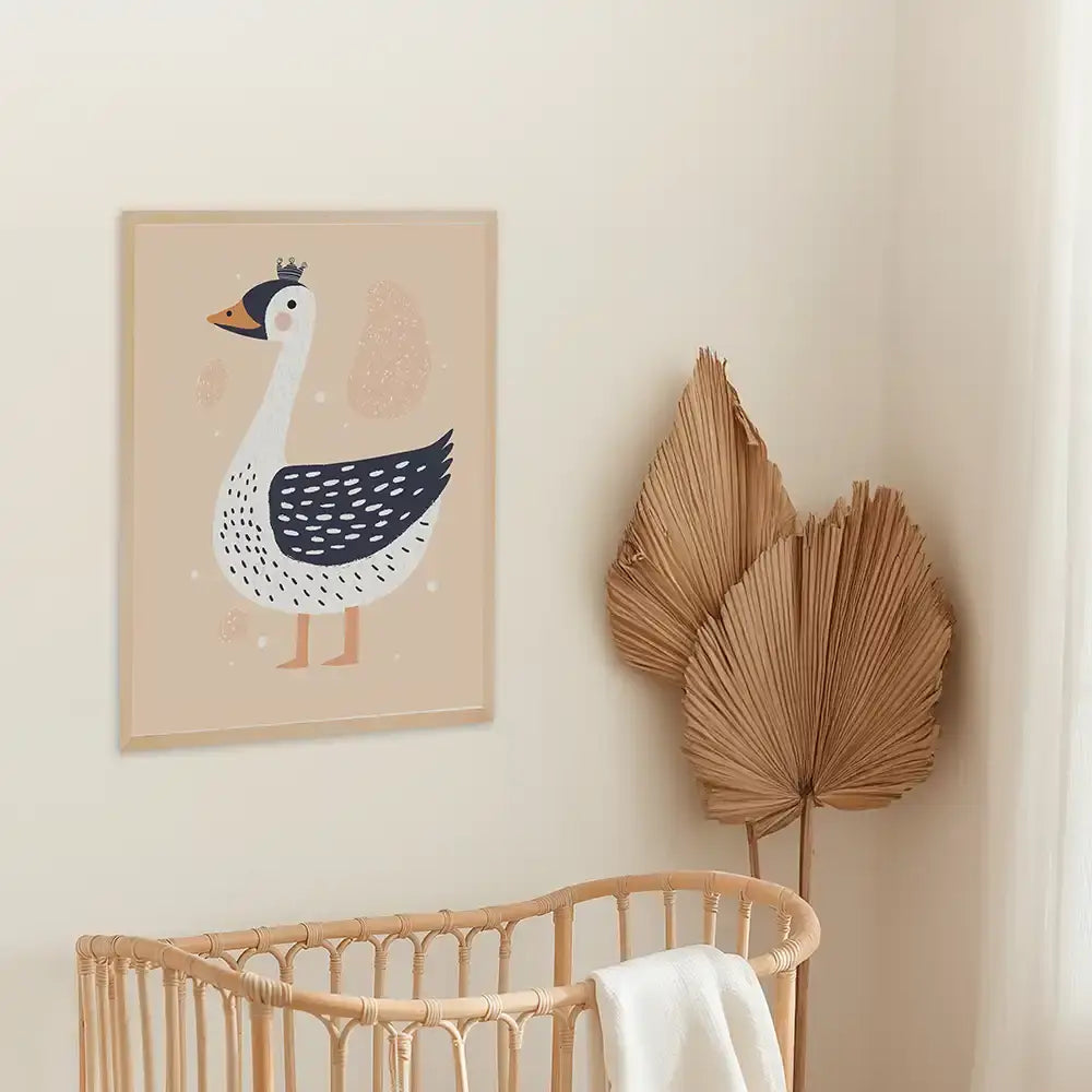 Poster 3er-Set - Orangen, Schwan & Bananen fürs Kinderzimmer