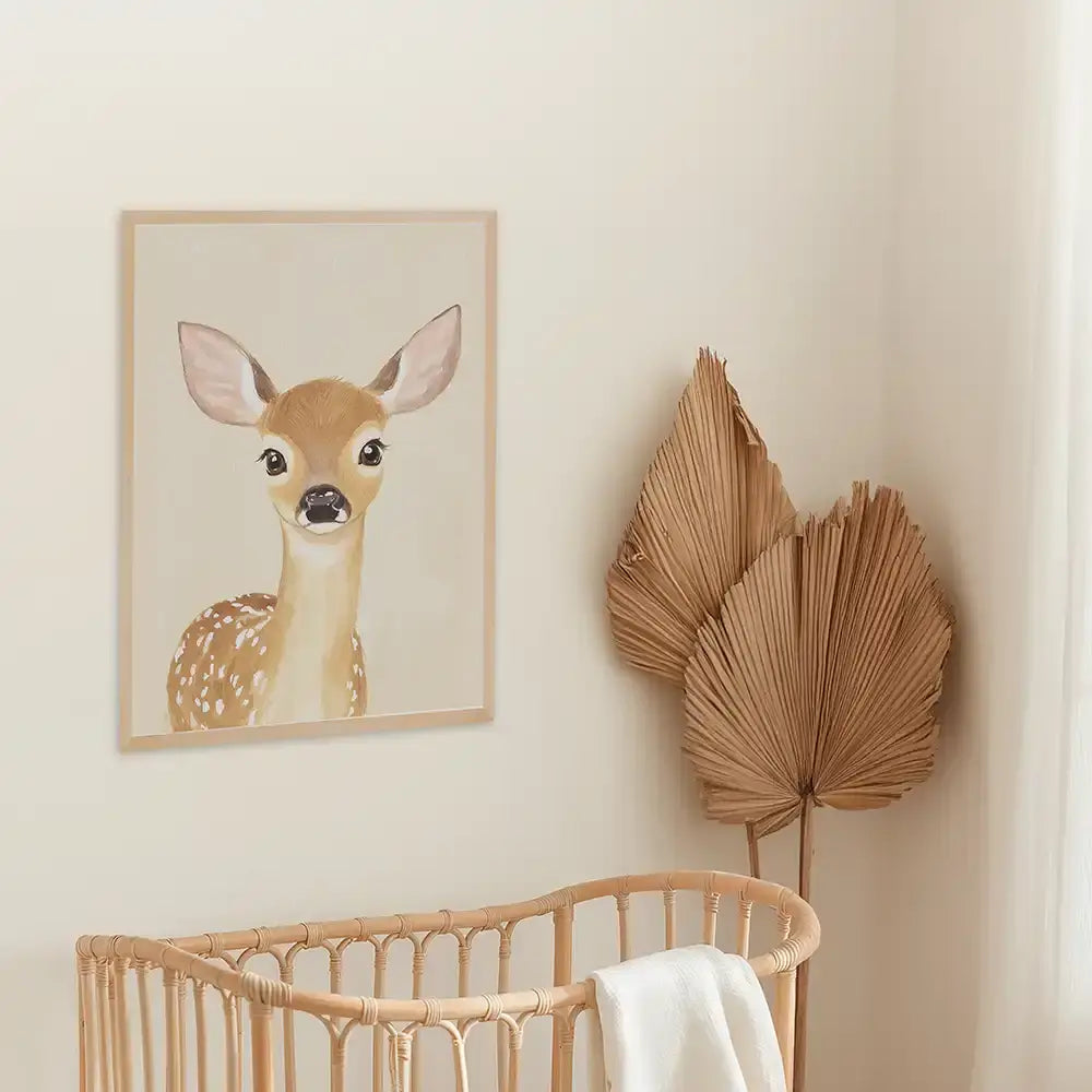 Poster 3er-Set - Gänseblümchen, Reh & Sonnenschein fürs Kinderzimmer