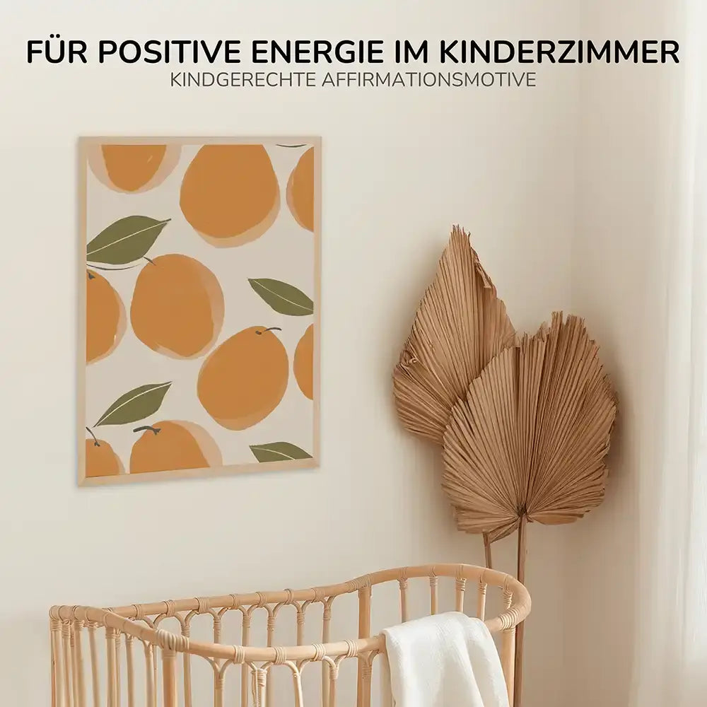 Poster 3er-Set - Orangen, Schwan & Bananen fürs Kinderzimmer