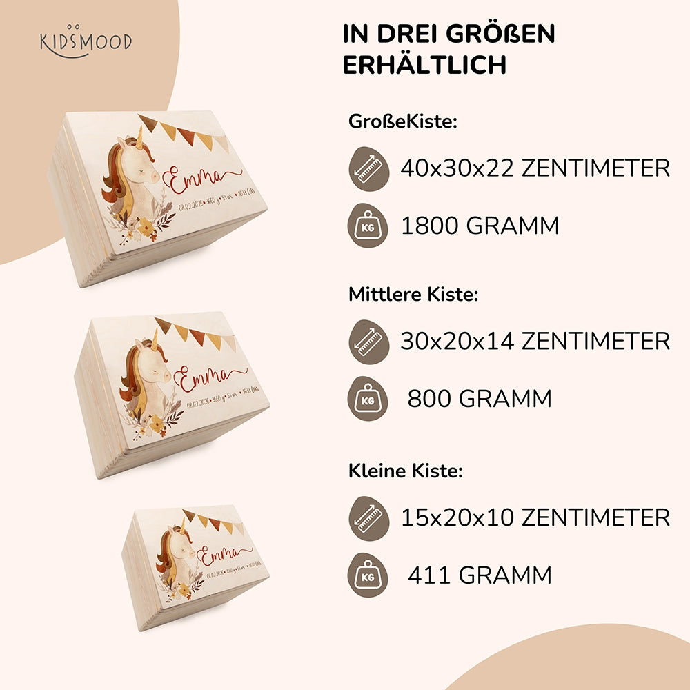 Erinnerungsbox Baby - Baby Einhorn