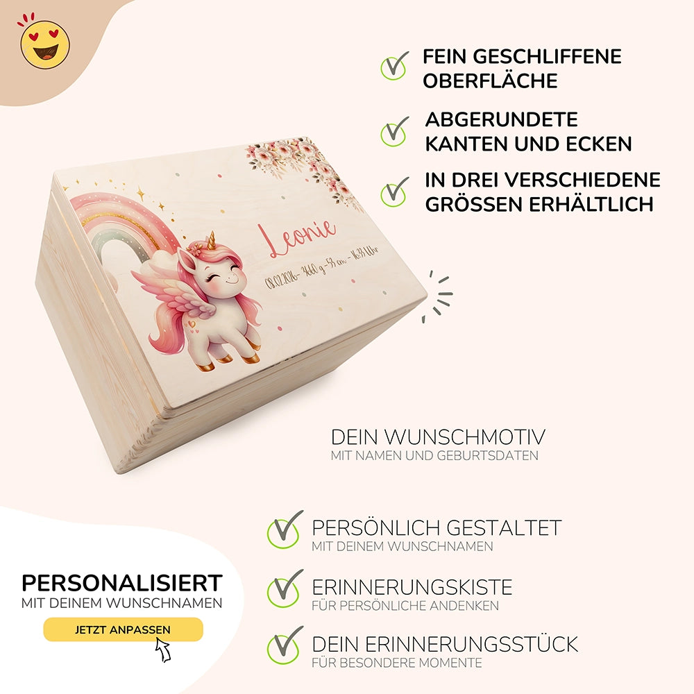 Erinnerungsbox Baby - Baby Einhorn