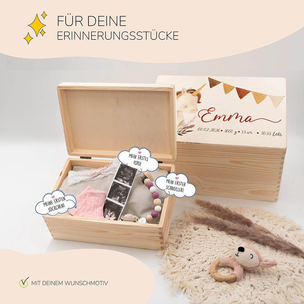 Erinnerungsbox Baby - Baby Einhorn