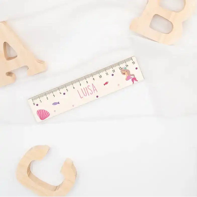 Holzlineal personalisiert - Unterwasser