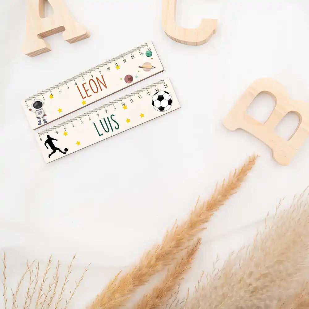 Holzlineal personalisiert - Astornaut