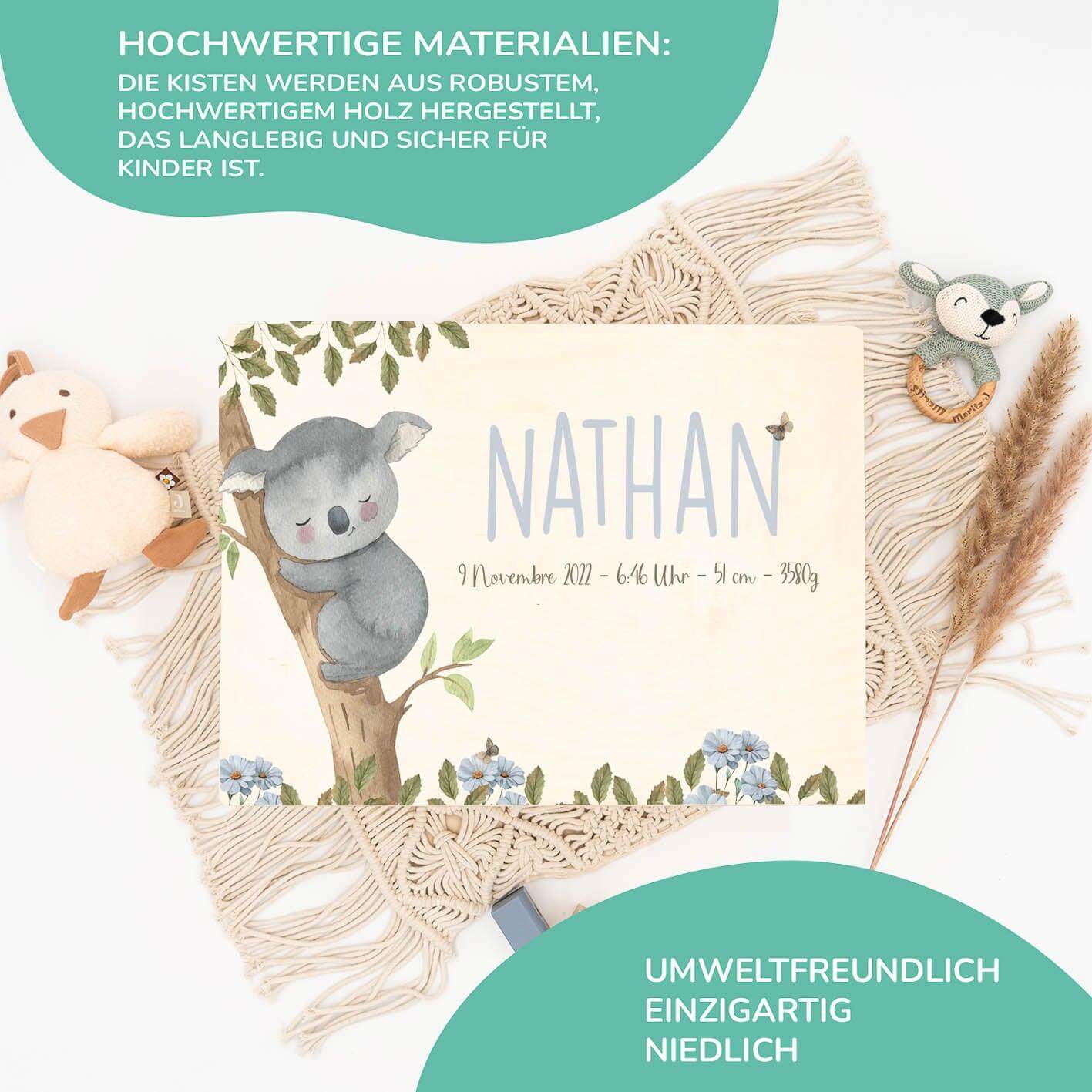 Personalisierte Erinnerungskiste Koala