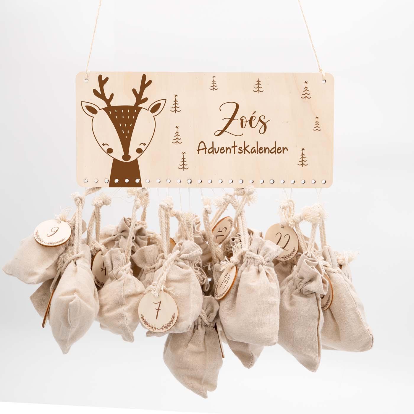 Personalisierte Adventskalender Elch