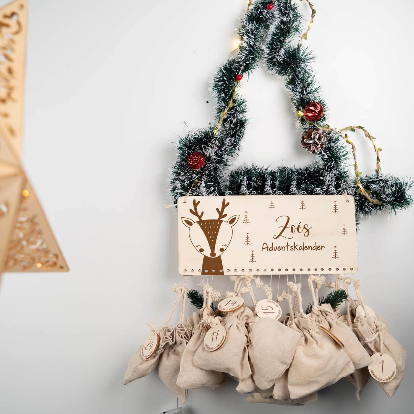 Personalisierte Adventskalender Elch