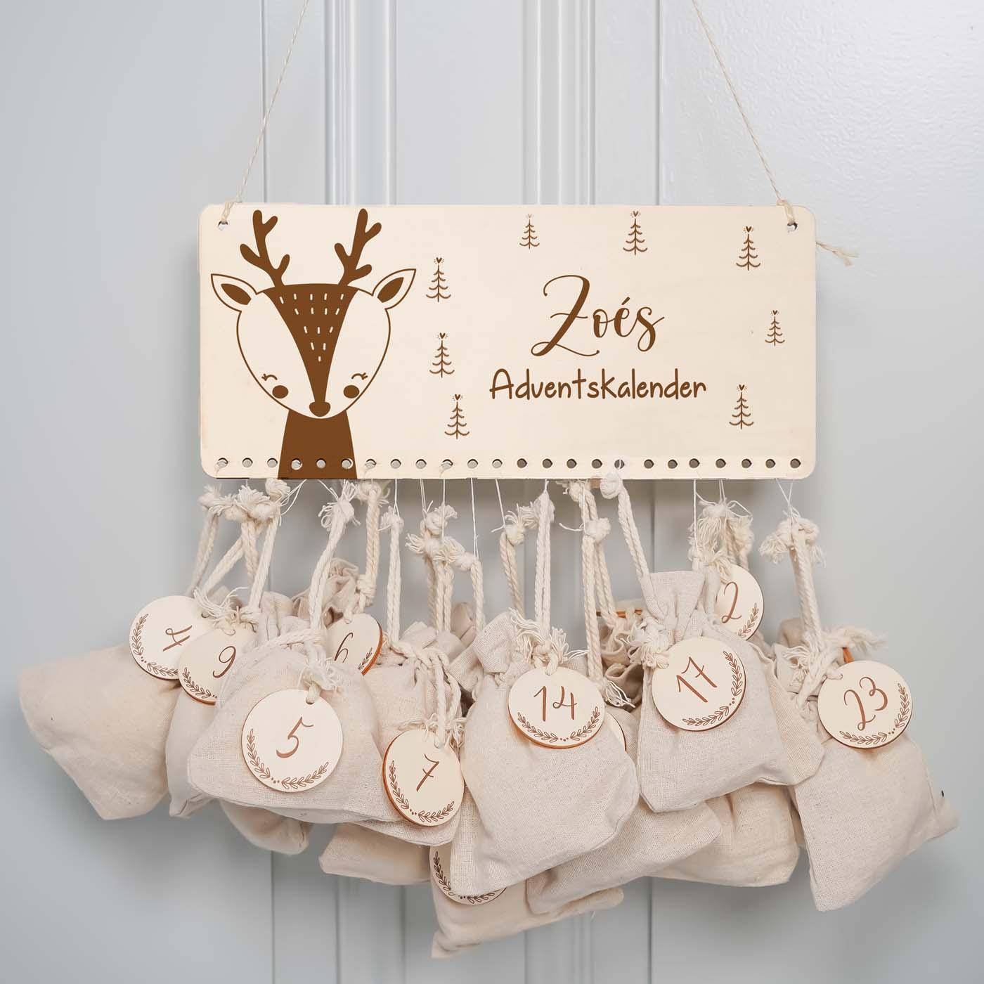 Personalisierte Adventskalender Elch