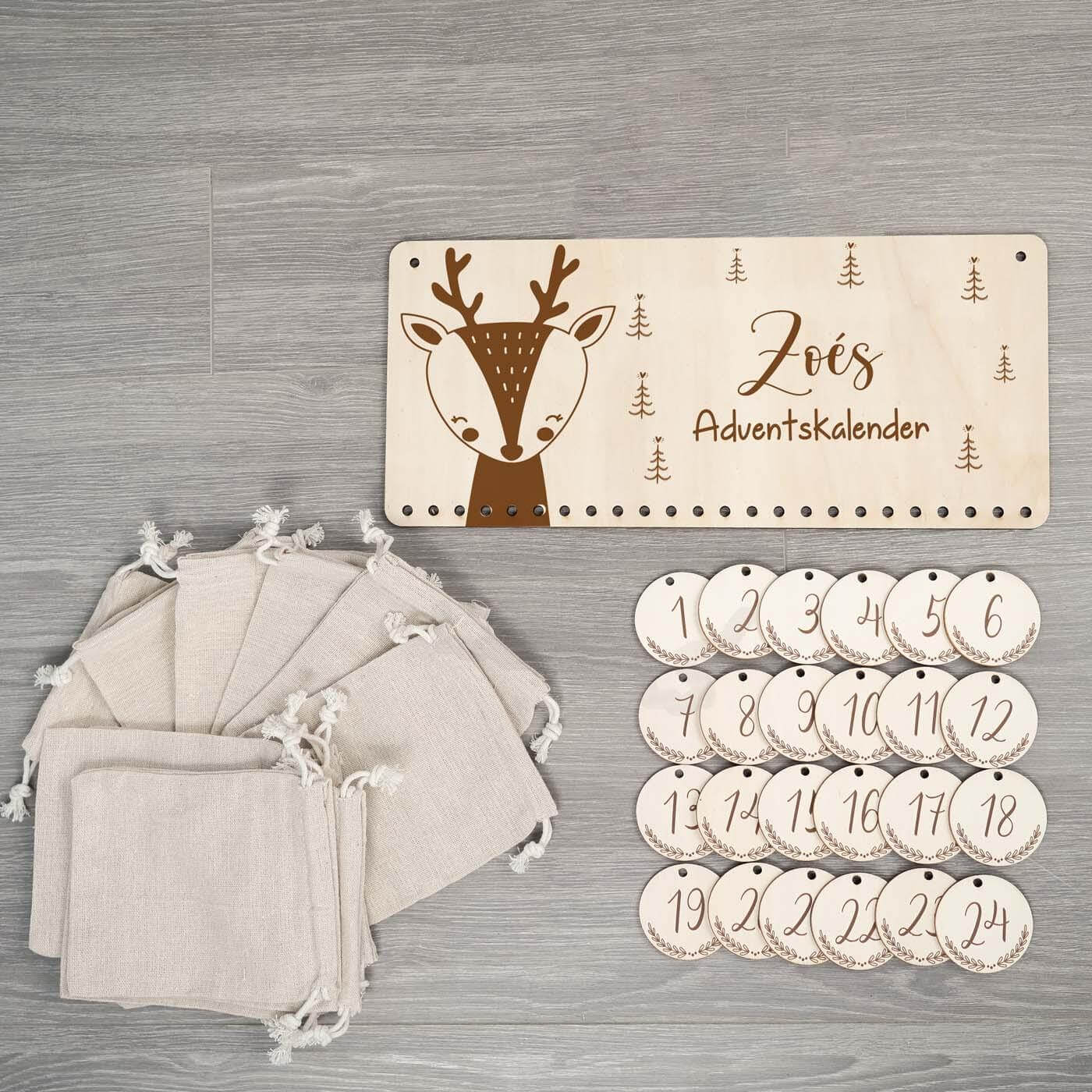 Personalisierte Adventskalender Elch