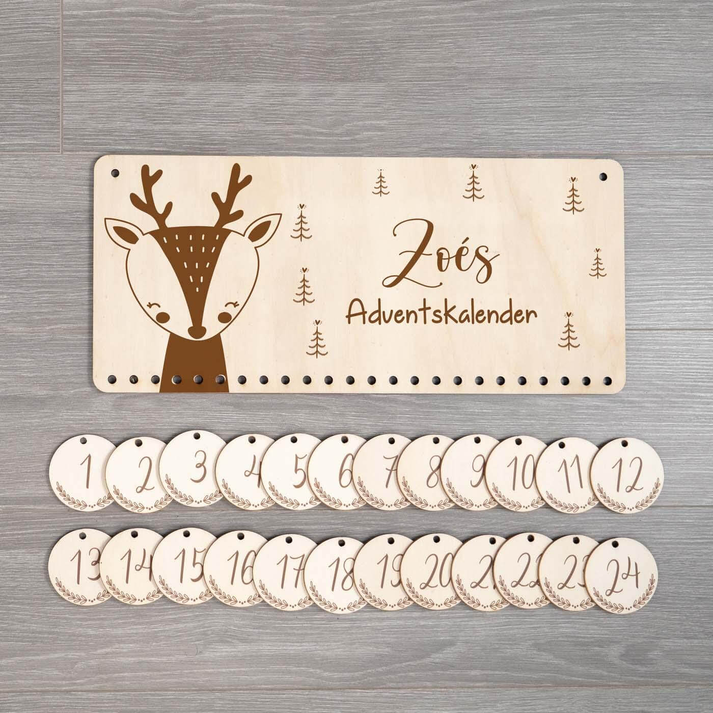 Personalisierte Adventskalender Elch