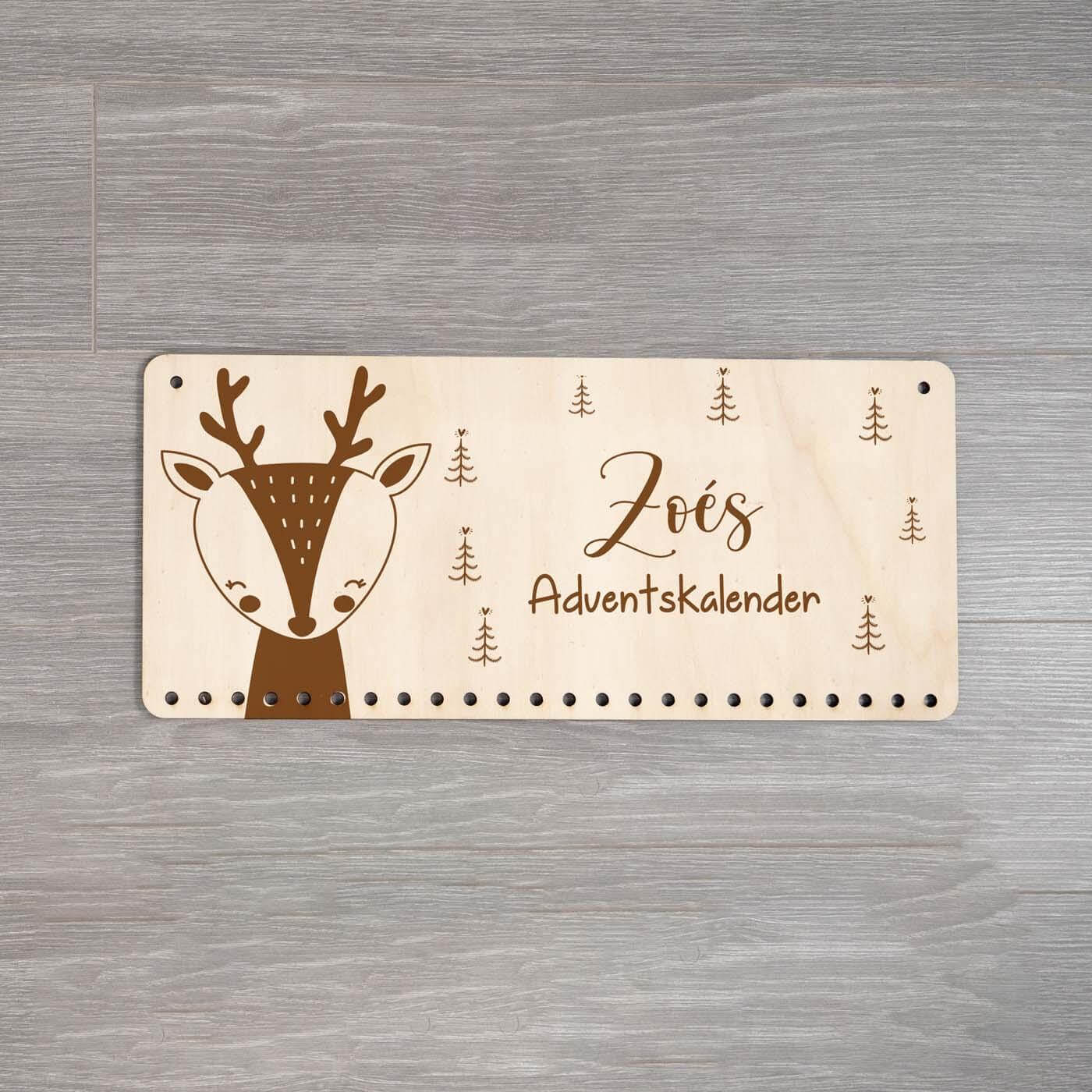 Personalisierte Adventskalender Elch