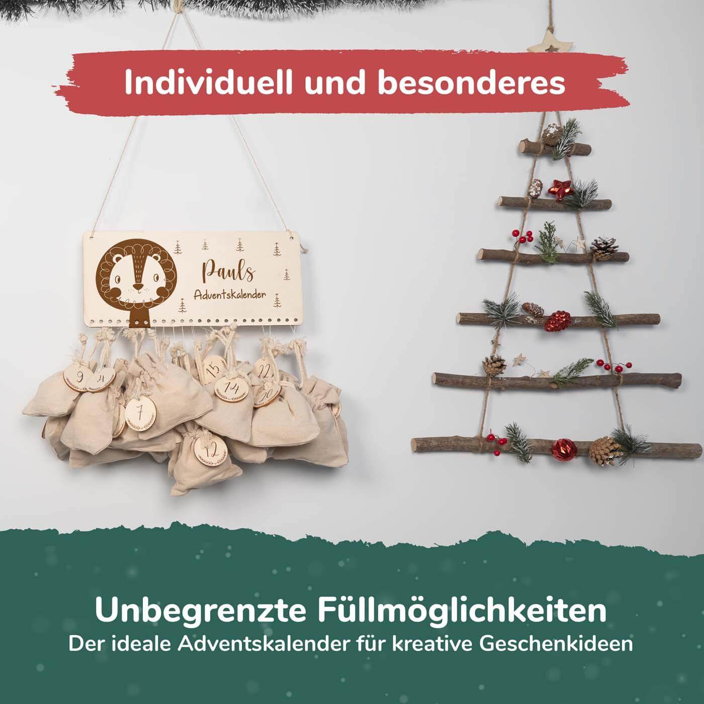 Personalisierte Adventskalender Löwe