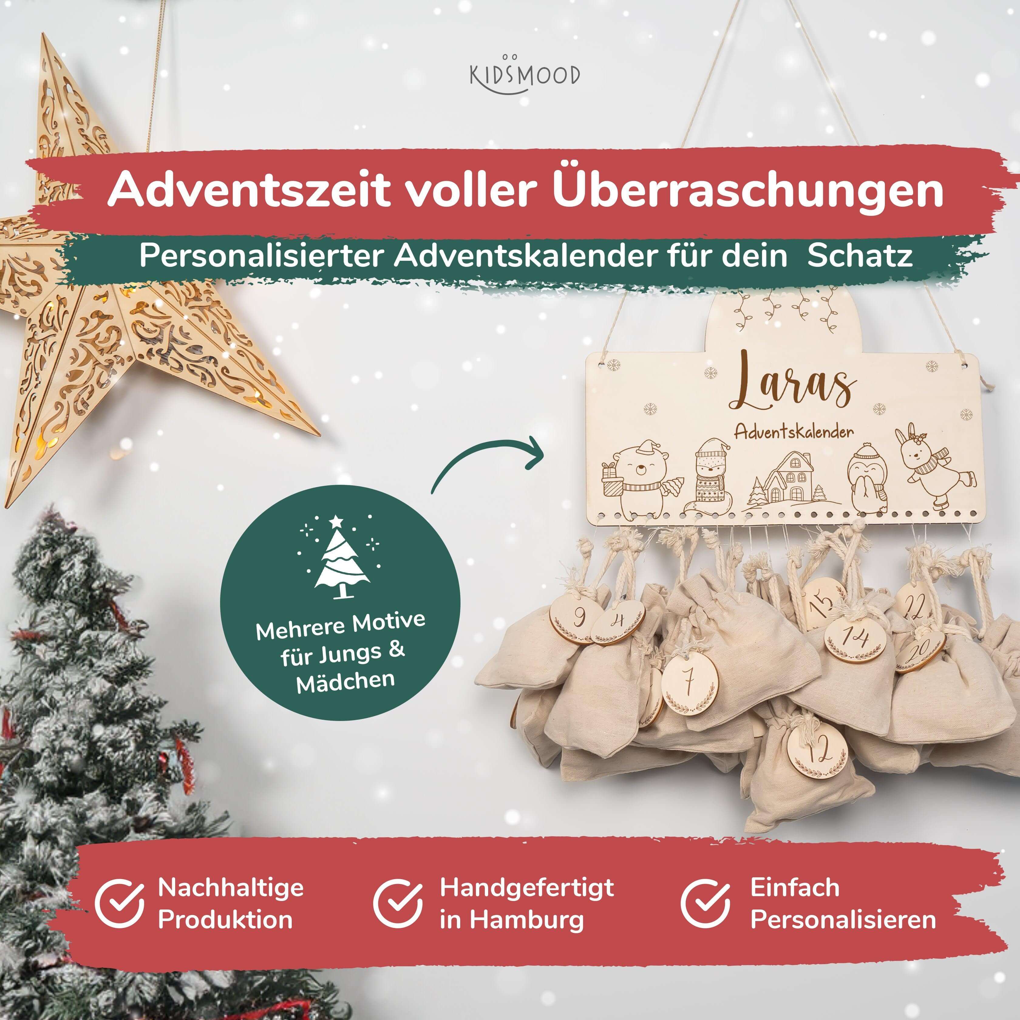 Personalisierte Adventskalender Chrismas