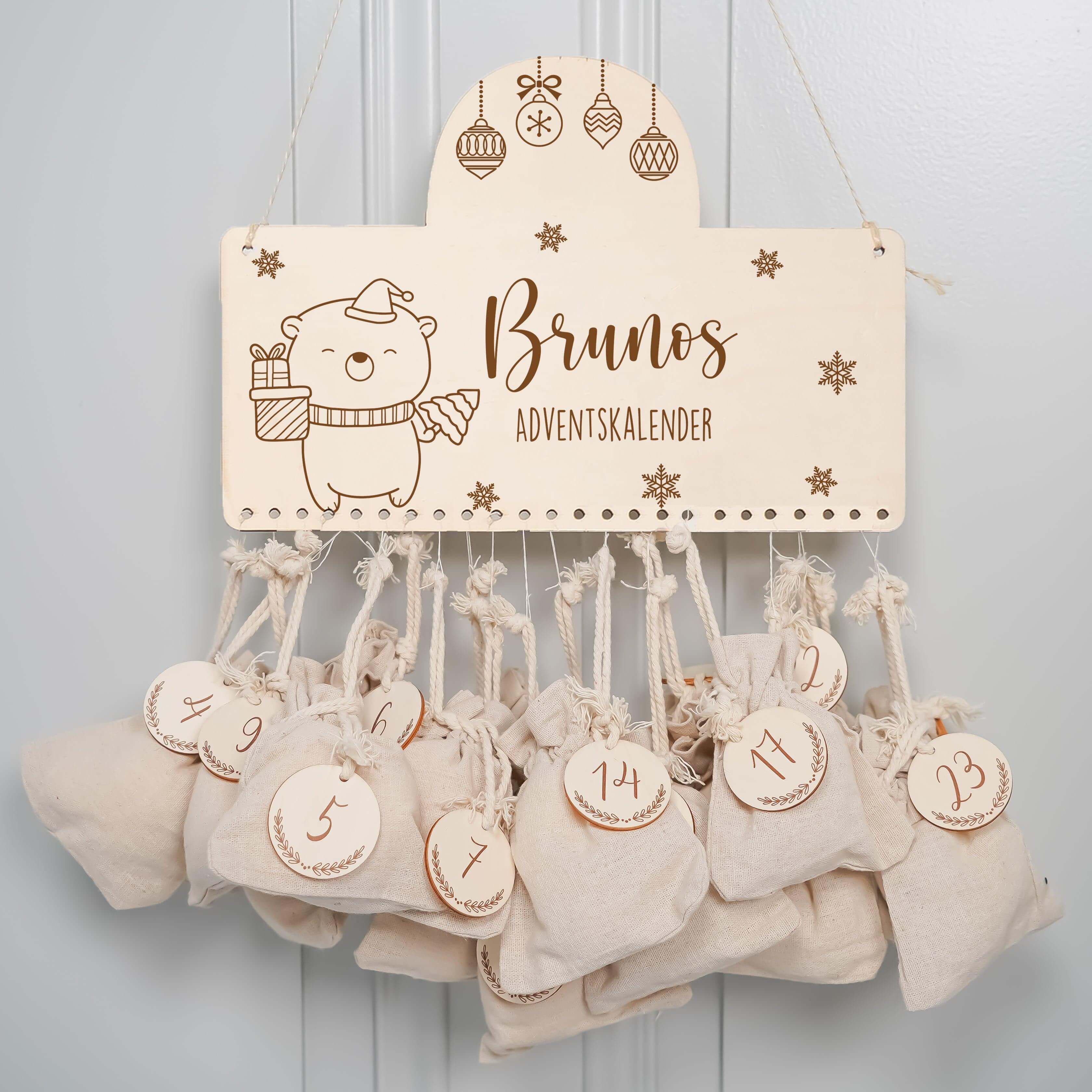 Personalisierte Adventskalender Bär