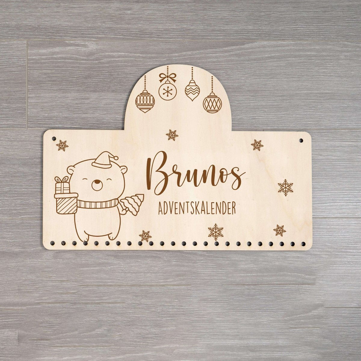 Personalisierte Adventskalender Bär