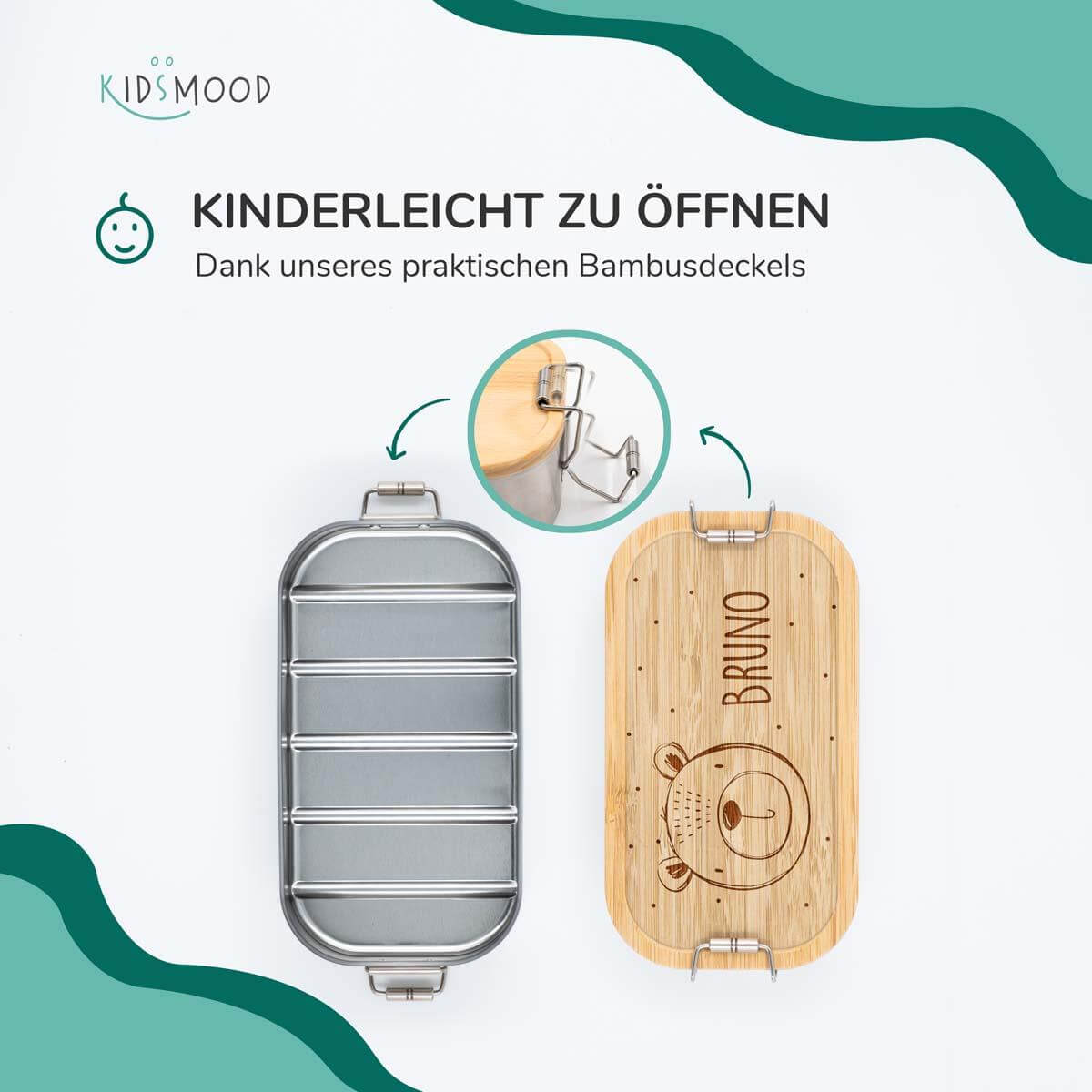 handcrafted lunchbox with bärengesicht engraving