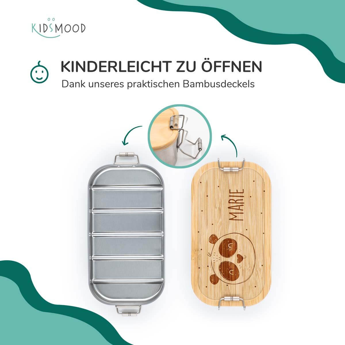 Brotdose personalisiert Panda Bär