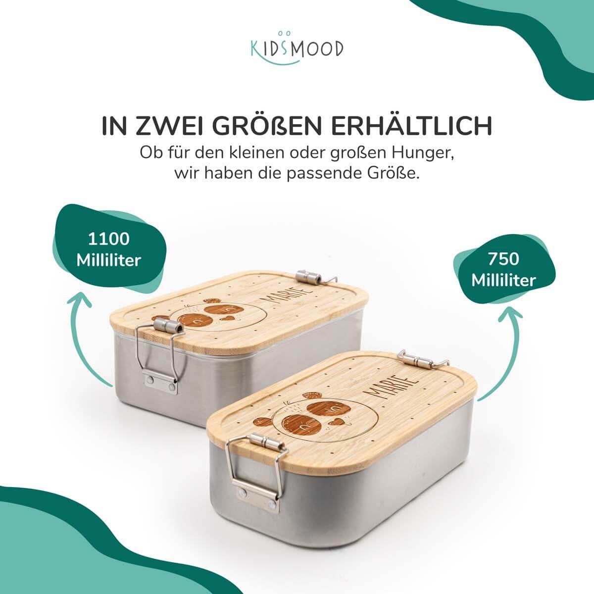 Brotdose personalisiert Panda Bär