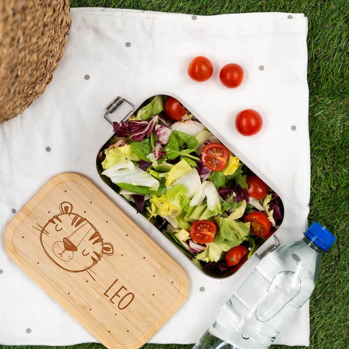 Brotdose personalisiert Tiger