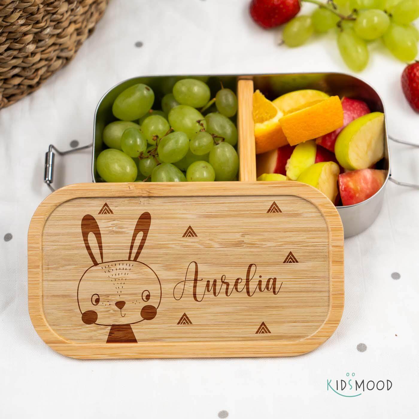 Brotdose personalisiert Hase