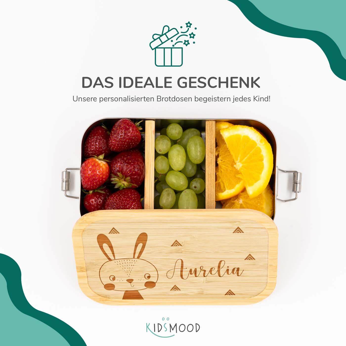 lunchbox with hase motif for children