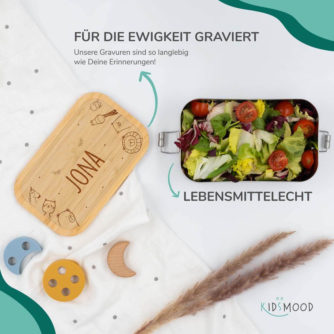 Brotdose personalisiert Animal Family