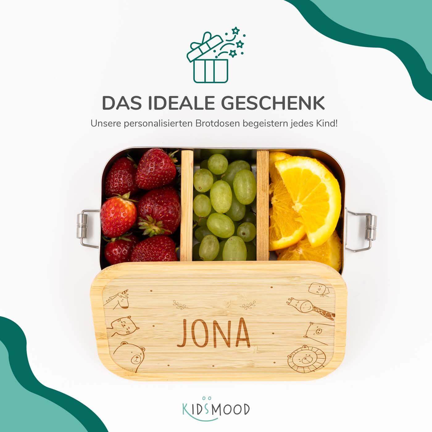 Brotdose personalisiert Animal Family