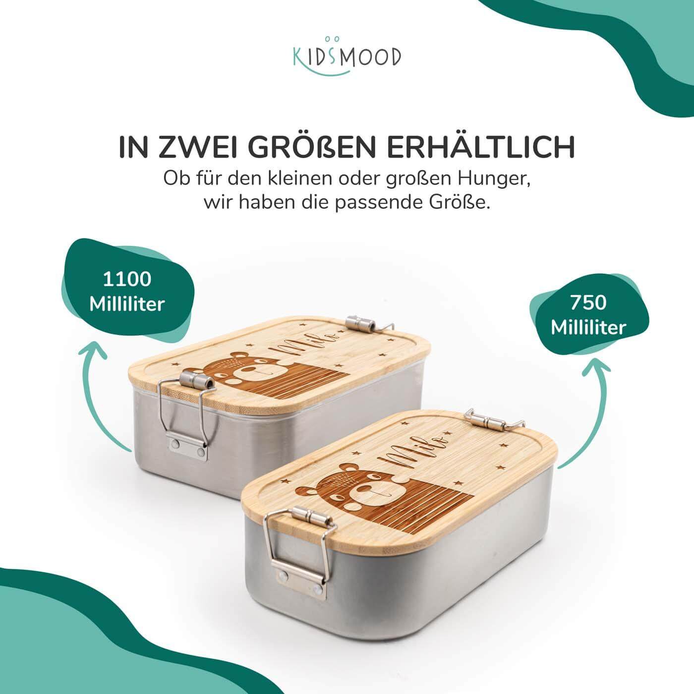 Brotdose personalisiert Bär