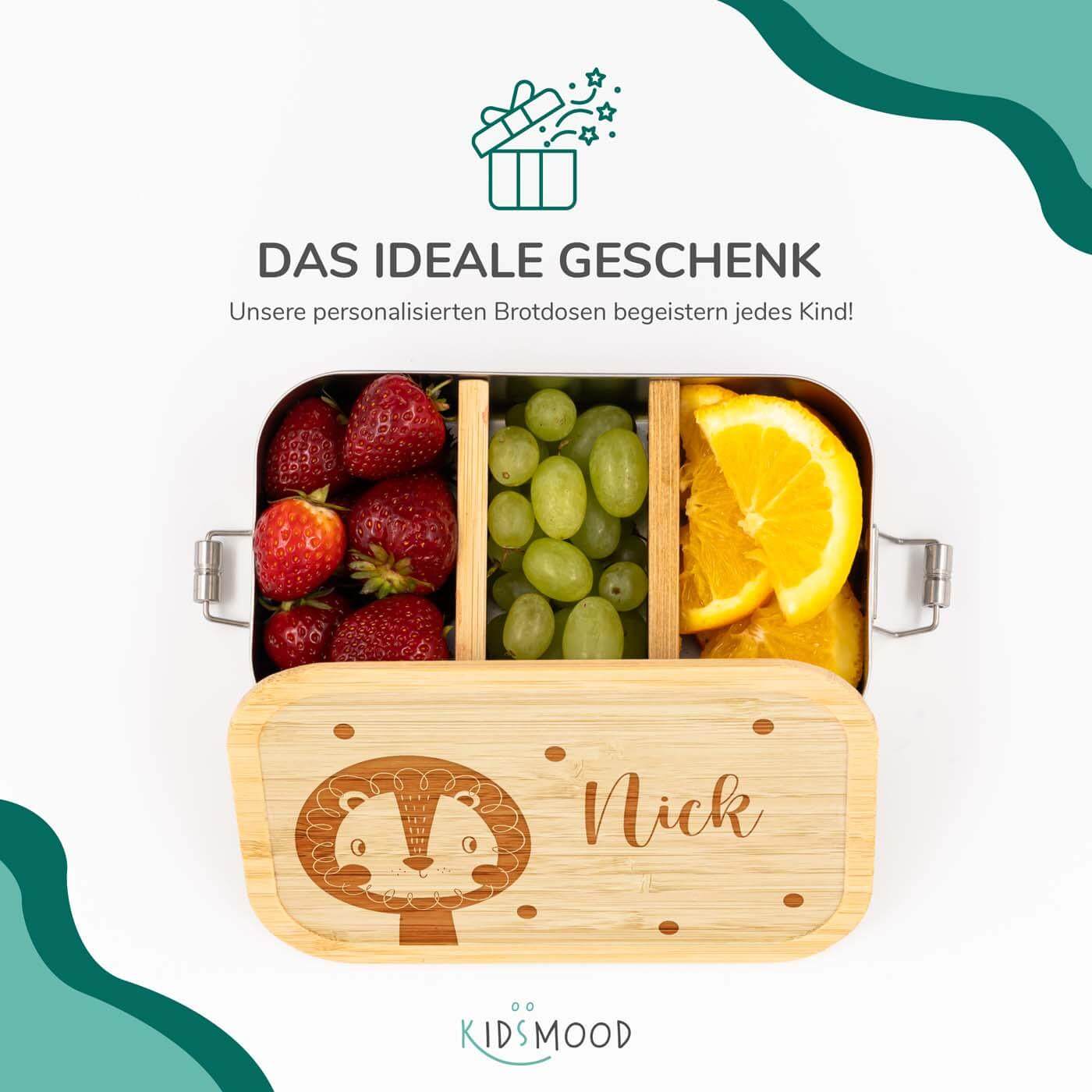 Brotdose personalisiert Löwe